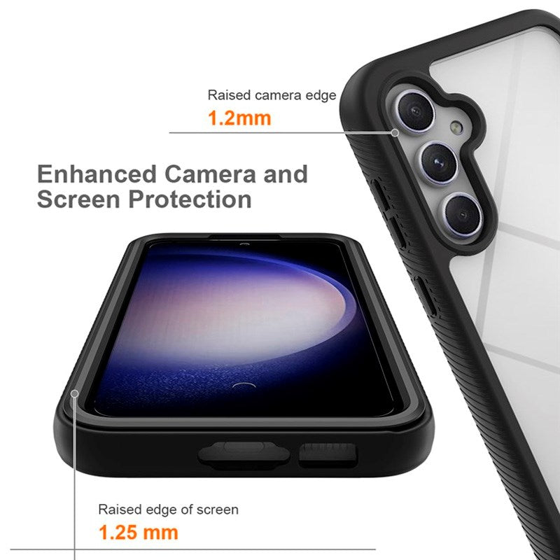EIDERWOOD Samsung Galaxy A36 (5G) / A56 (5G) Hybrid Plast Deksel m. Skjermbeskyttelsesfilm - Gjennomsiktig