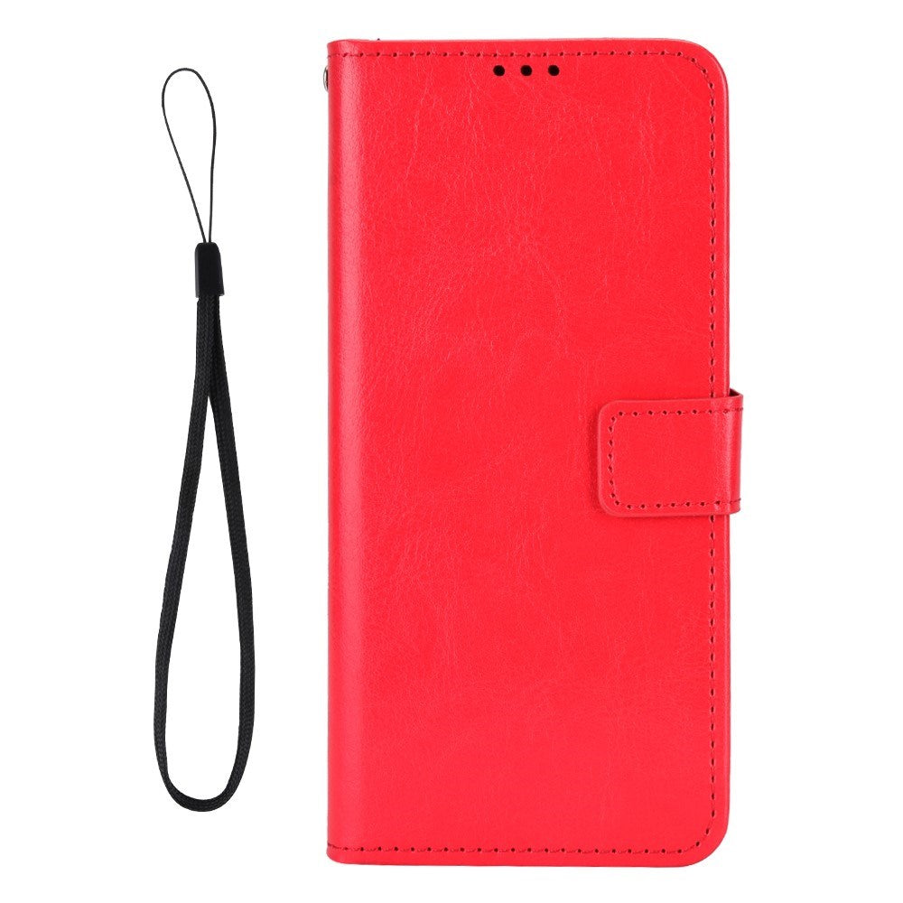 EIDERWOOD Xiaomi Redmi Note 14 (5G) Kunstskinn Flip Deksel m. Strop - Rød
