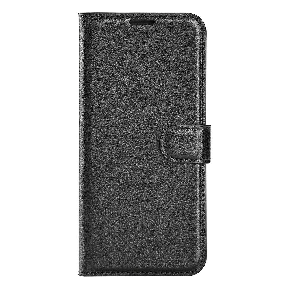 EIDERWOOD iPhone 17e / 16e Kunstskinn Flip Deksel m. Kortholder & Ståfunksjon - Svart