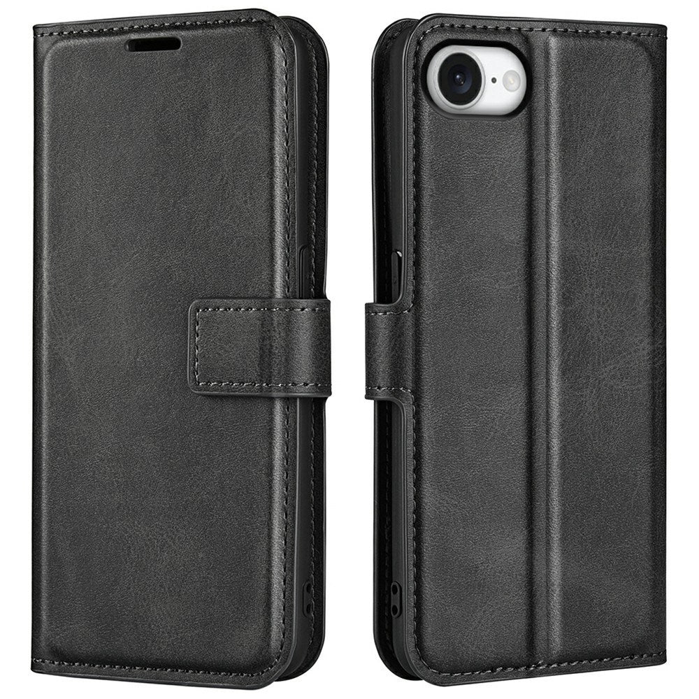 EIDERWOOD iPhone 17e / 16e Kunstskinn Flip Deksel - Svart