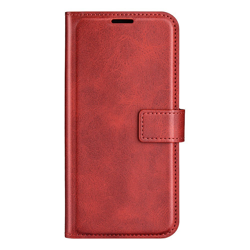 EIDERWOOD iPhone 17e / 16e Kunstskinn Flip Deksel - Rød