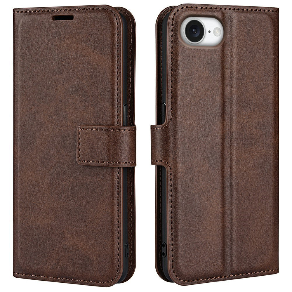 EIDERWOOD iPhone 17e / 16e Kunstskinn Flip Deksel - Brun