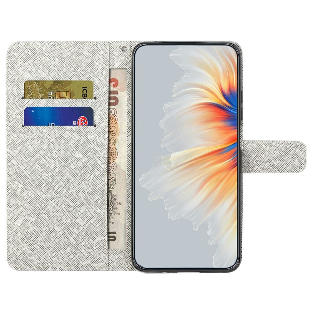 EIDERWOOD Motorola Moto G17 Power / G17 / G15 Power / G15 Kunstskinn Flip Deksel m. Motiv - Blomst / Sommerfugl