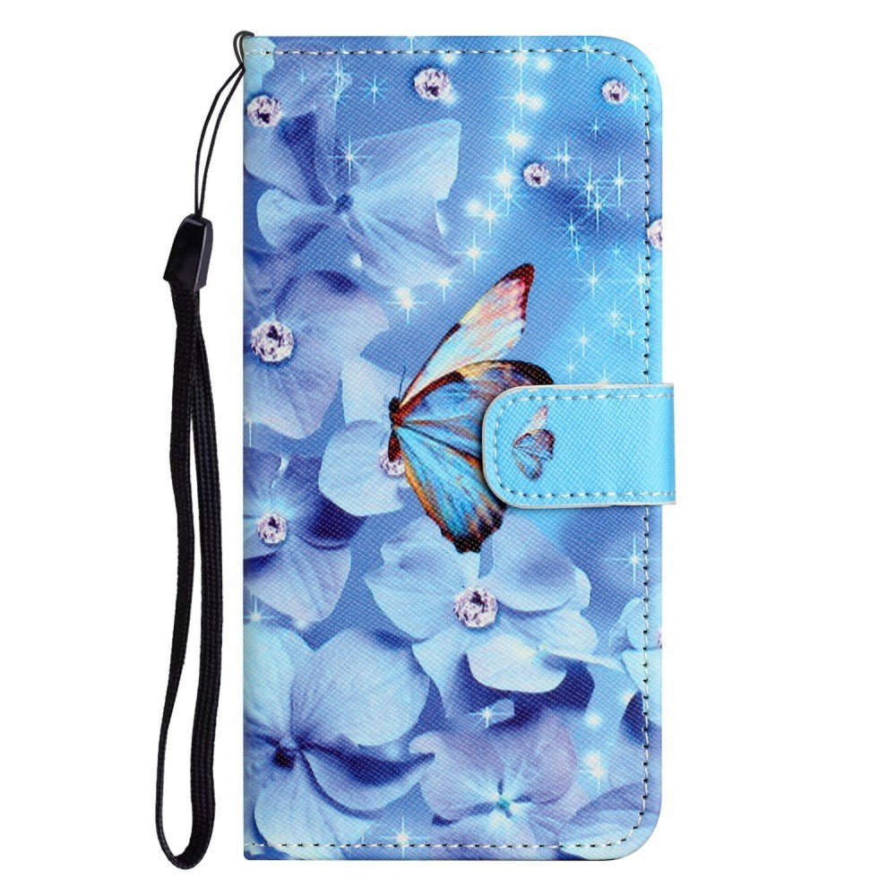 EIDERWOOD Motorola Moto G17 Power / G17 / G15 Power / G15 Kunstskinn Flip Deksel m. Motiv - Blomst / Sommerfugl