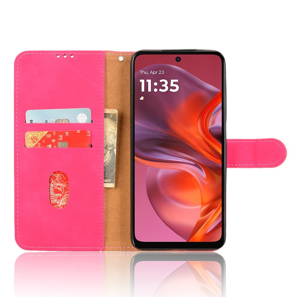 EIDERWOOD Motorola Moto G05 Deksel med Kortholder og Stativfunksjon - Rosa