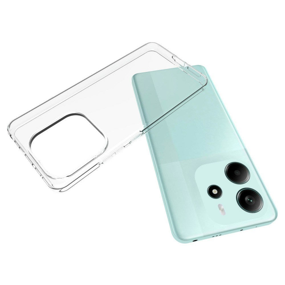 EIDERWOOD Xiaomi Redmi Note 14 (4G) Fleksibelt Plast Bak Deksel - Gjennomsiktig