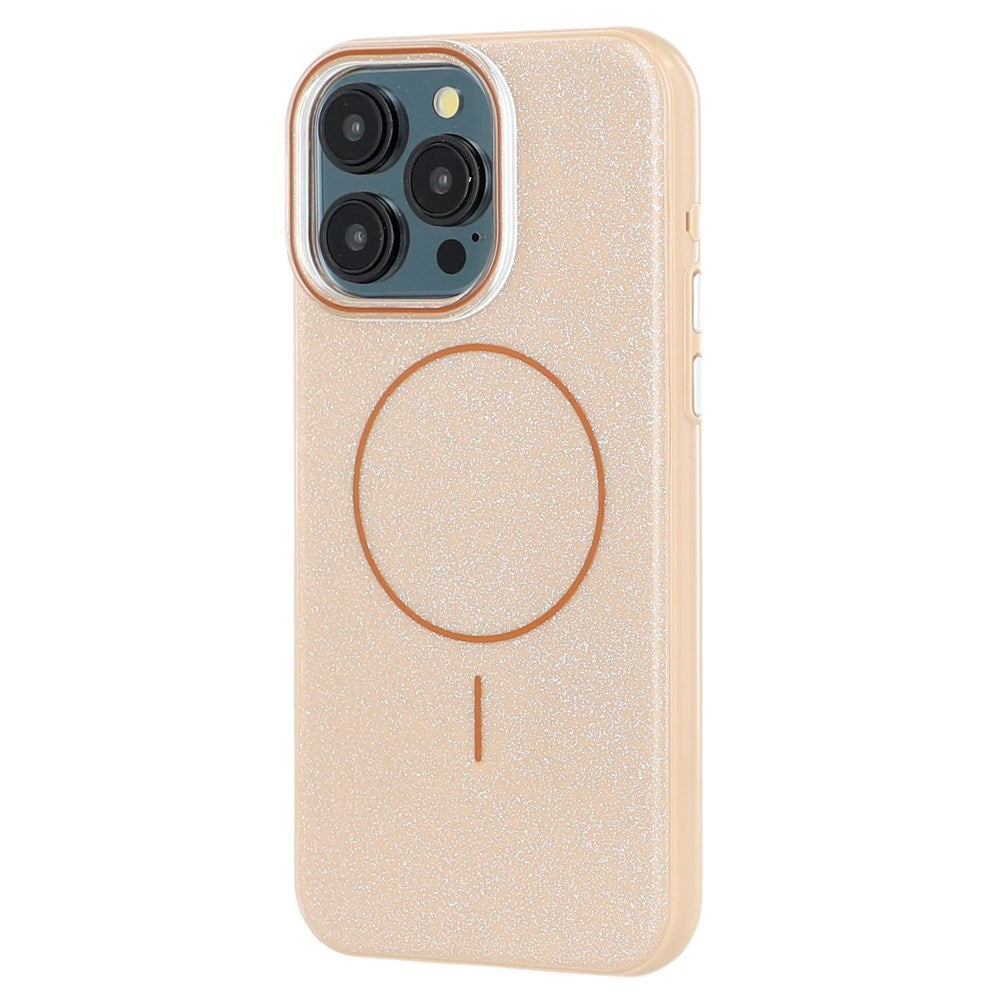 EIDERWOOD iPhone 15 Pro Plast Glitter Deksel - MagSafe Kompatibel - Gull