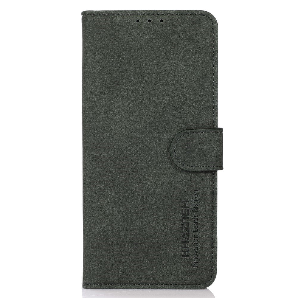 Xiaomi Redmi Note 14 (5G) KHAZNEH Kunstskinn Flip Deksel m. Kortholder & Ståfunksjon - Grønn