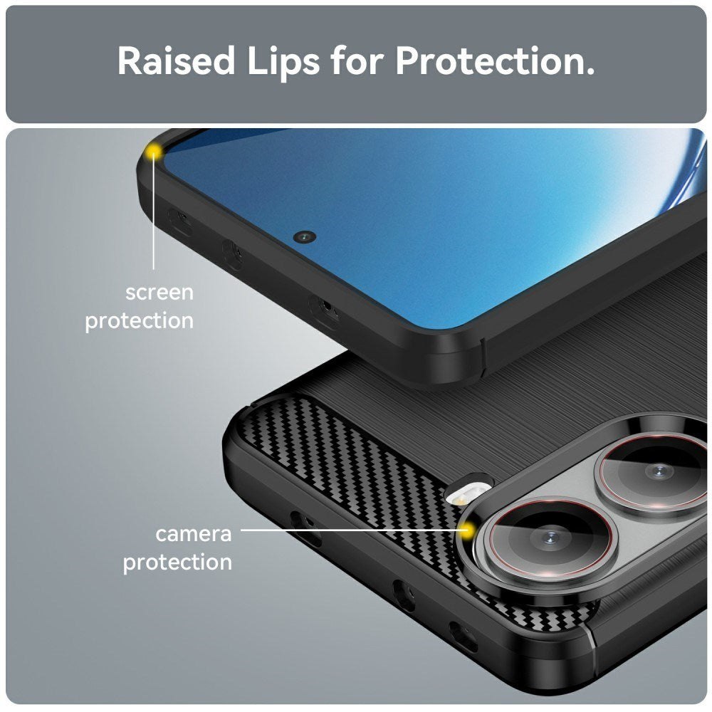 EIDERWOOD Xiaomi Poco X7 Pro Brushed Carbon Deksel - Svart