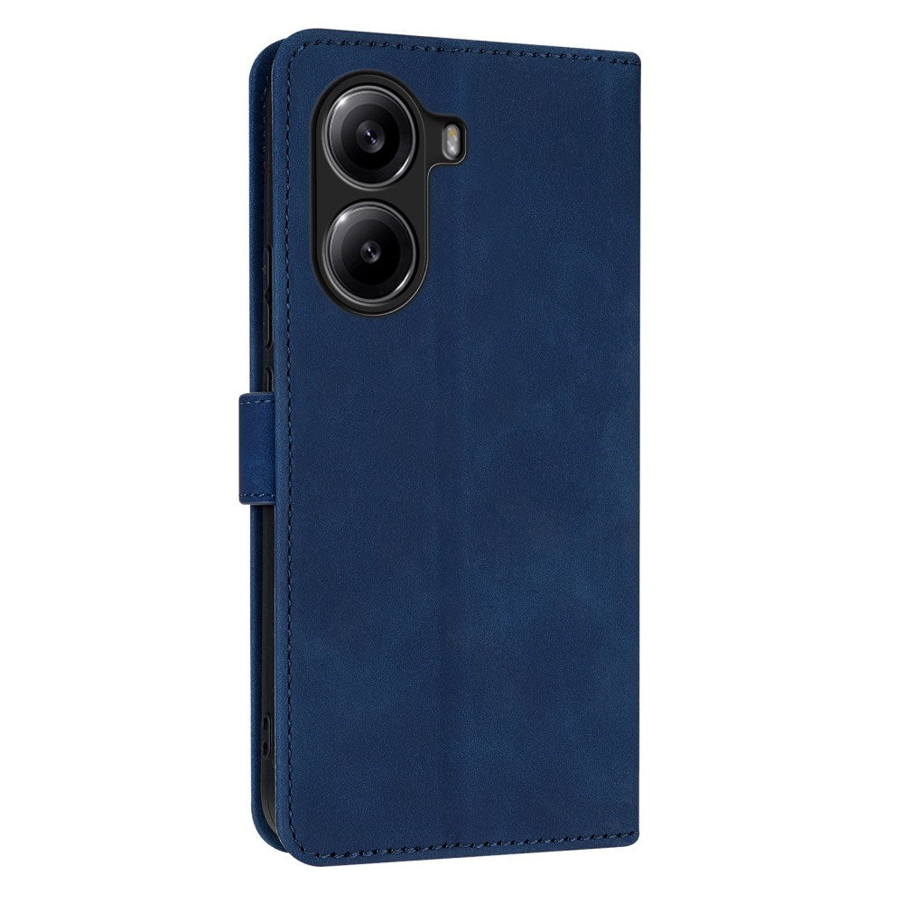 EIDERWOOD Xiaomi Poco X7 Pro Kunstskinn Flip Deksel m. Kortholder & Ståfunksjon - Blå