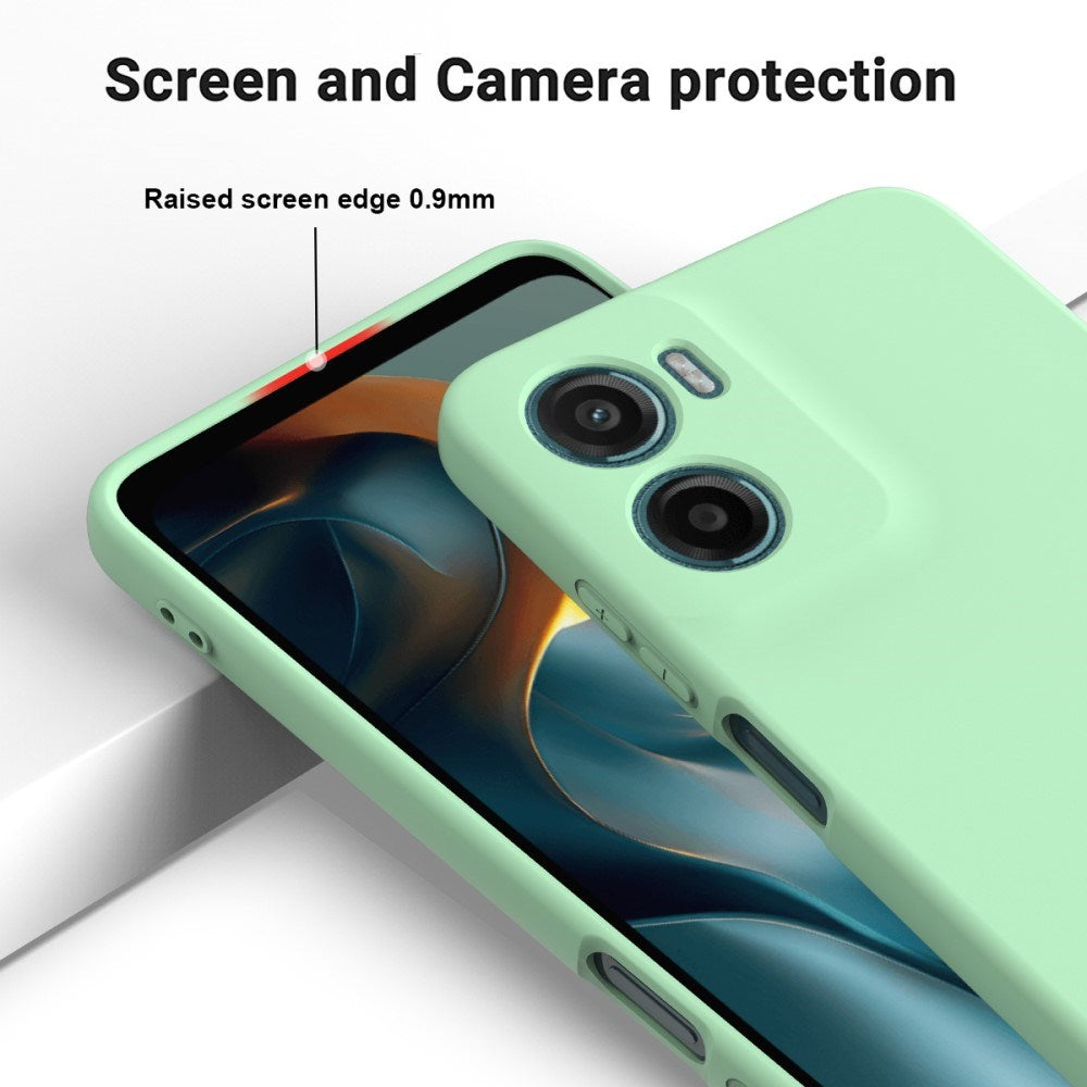 EIDERWOOD Motorola Moto G05 / E15 Liquid Silikon Deksel m. Stropp - Grønn