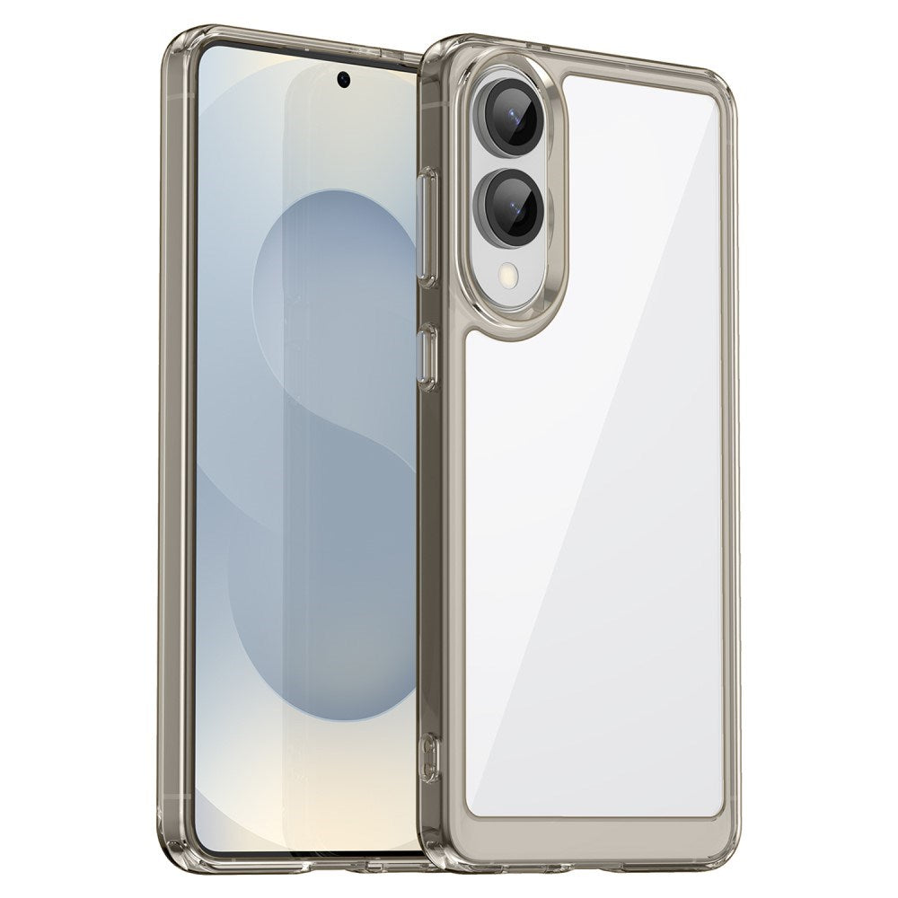EIDERWOOD Samsung Galaxy S25 Edge Hybrid Plast Deksel - Gjennomsiktig / Grå