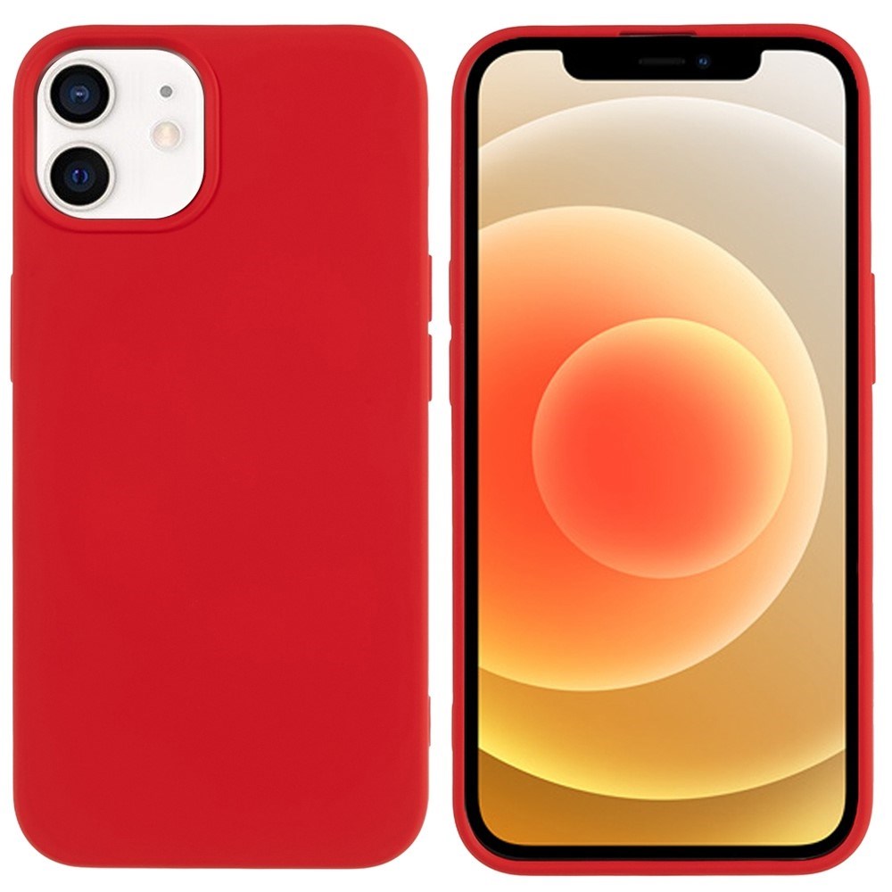 EIDERWOOD iPhone 12 Mini Fleksibelt Plast Deksel - Rød