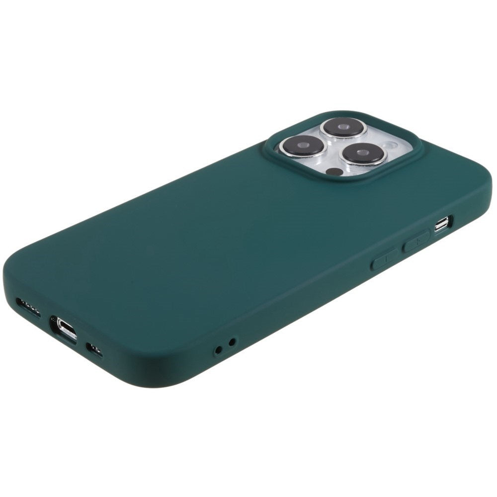 EIDERWOOD iPhone 14 Pro Max Fôret Fleksibelt Plast Deksel - Mørk Grønn