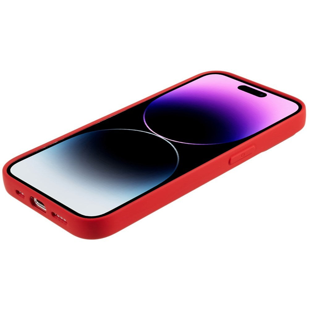 EIDERWOOD iPhone 14 Pro Max Fôret Fleksibelt Plast Deksel - Rød