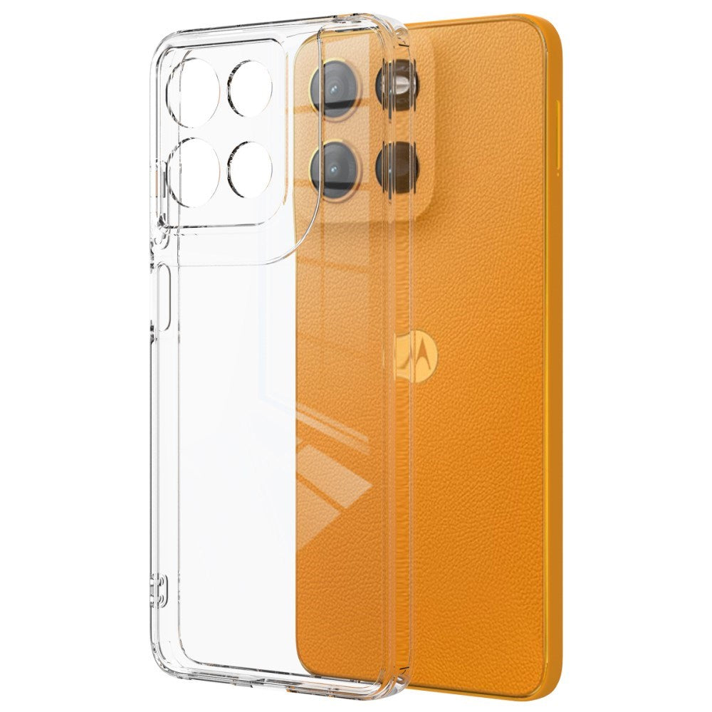 EIDERWOOD Motorola Moto G15 Power Fleksibelt Plast Deksel - Gjennomsiktig