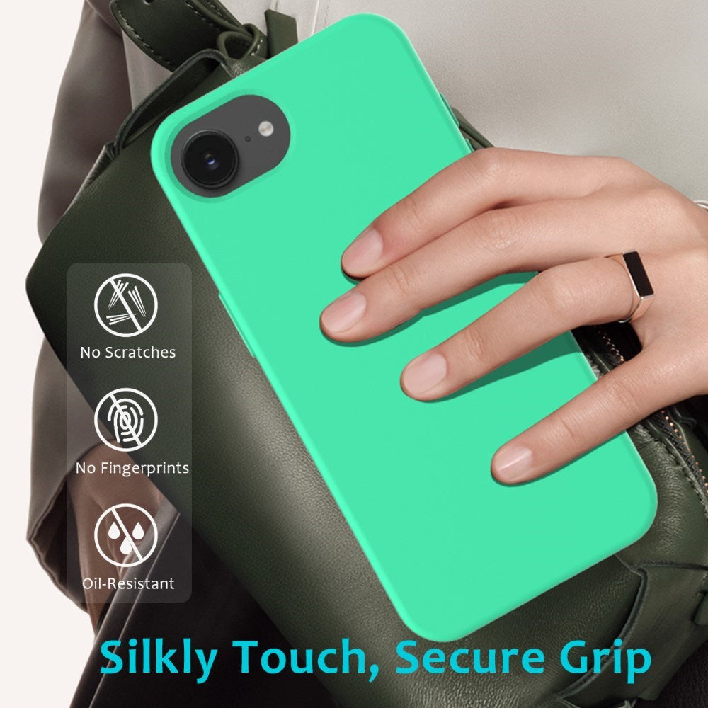 EIDERWOOD iPhone 17e / 16e Fôret Silikon Deksel - Neongrønn