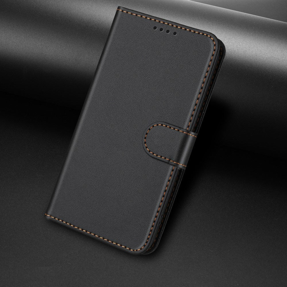 EIDERWOOD Xiaomi Redmi 14C / Poco C75 Kunstskinn Flip Deksel med Stativ & Lommebok - Svart