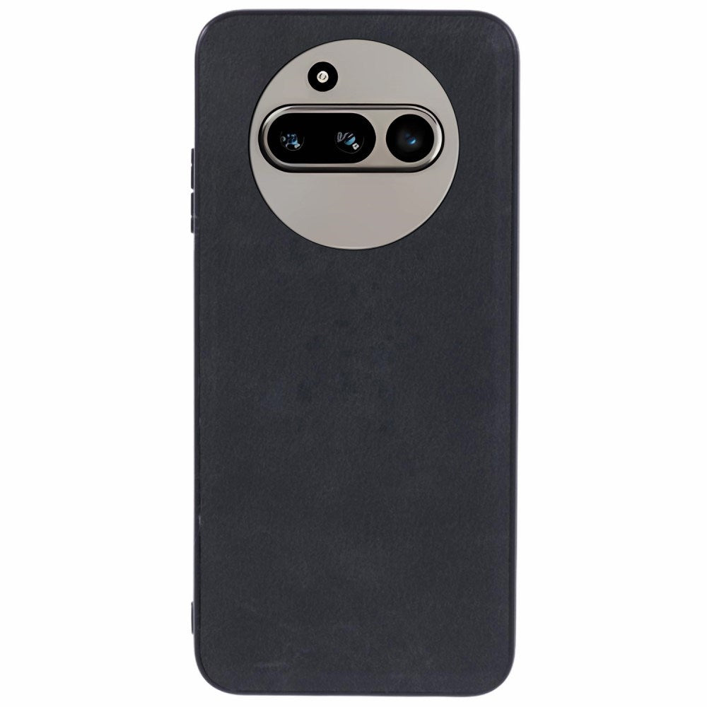 EIDERWOOD Nothing Phone (3a) Kunstskinnbelagt Plast Deksel - Svart