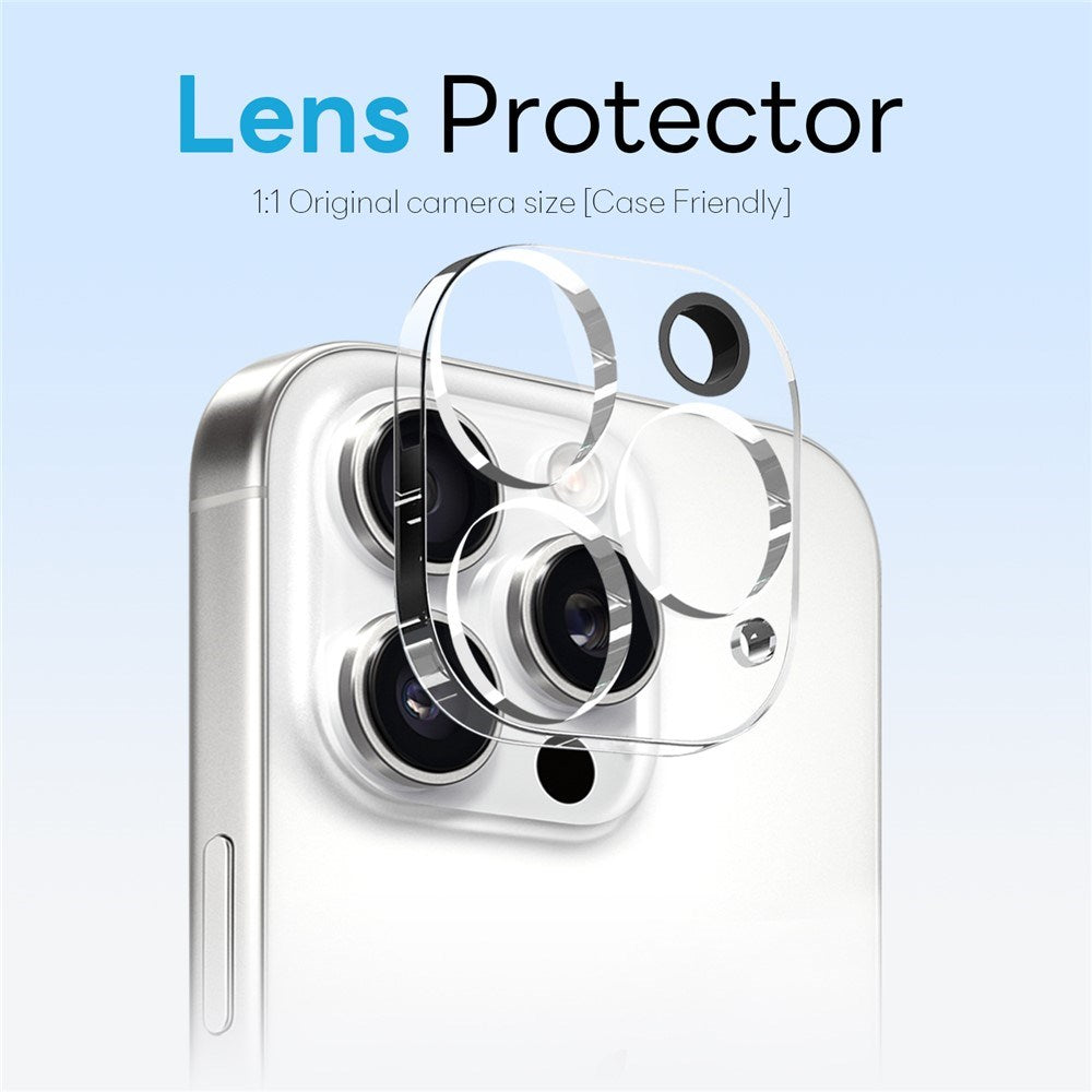 NORTHJO iPhone 16 Pro Max 360° Beskyttelsessett med Kameralinsebeskyttelse & Skjermbeskyttelse & Hybrid Deksel - MagSafe Kompatibel - Gjennomsiktig