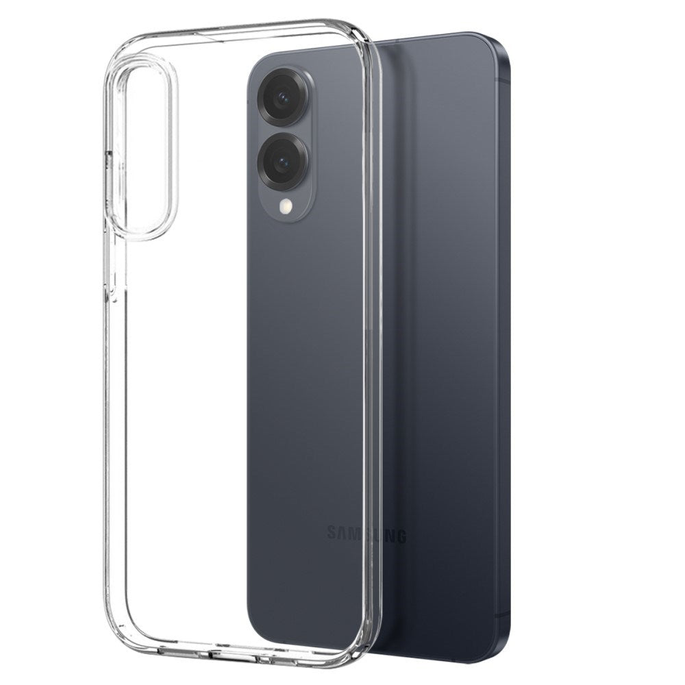 Samsung Galaxy S25 Edge 3-i-1 Beskyttelsessett med Deksel - Skjermbeskyttelse - Kameralinsebeskyttelse - Gjennomsiktig