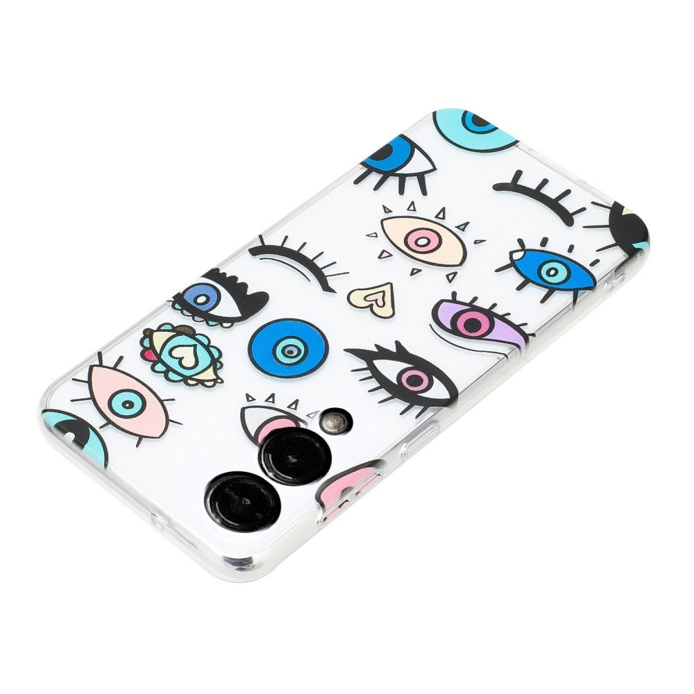 EIDERWOOD Samsung Galaxy S25 Edge Fleksibelt Plast Deksel med Motiv - Gjennomsiktig / Øyne