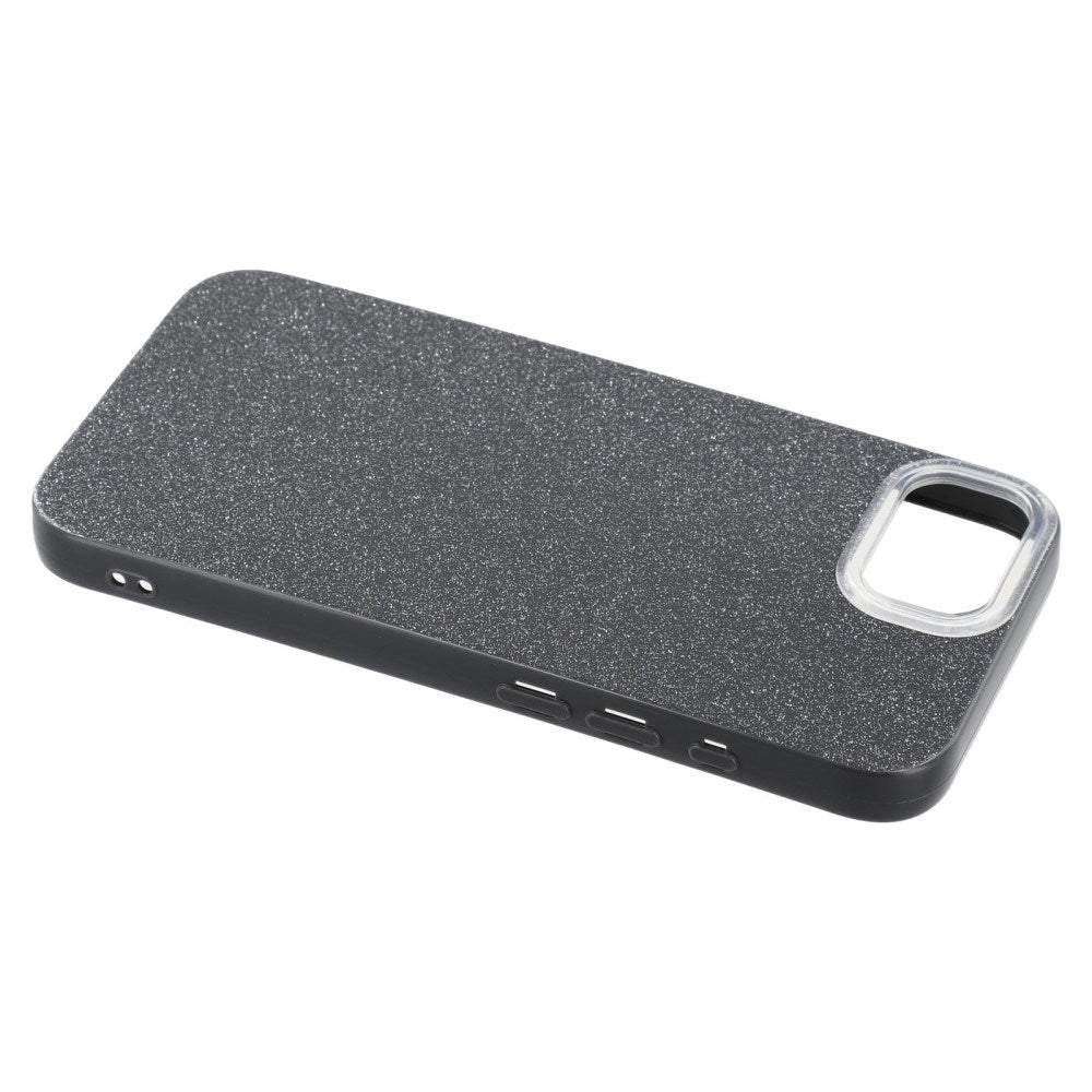 EIDERWOOD iPhone 17e / 16e Fleksibelt Plast Deksel med Glitter - Svart