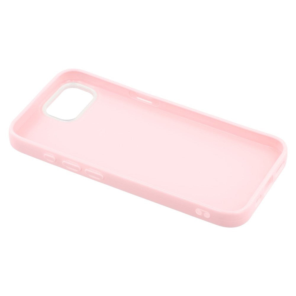 EIDERWOOD iPhone 17e / 16e Fleksibelt Plast Deksel med Glitter - Rosa