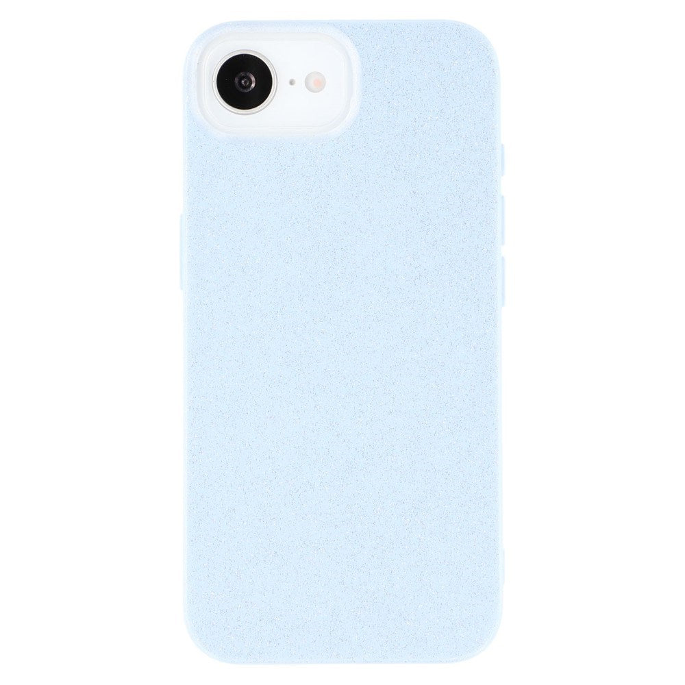 EIDERWOOD iPhone 17e / 16e Fleksibelt Plast Deksel med Glitter - Lyseblå