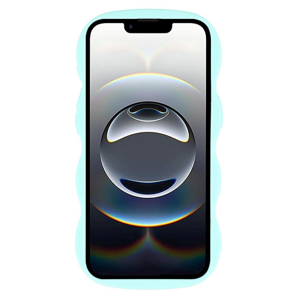 iPhone 17e / 16e EIDERWOOD Fleksibelt Plast Wavy Deksel - Blå