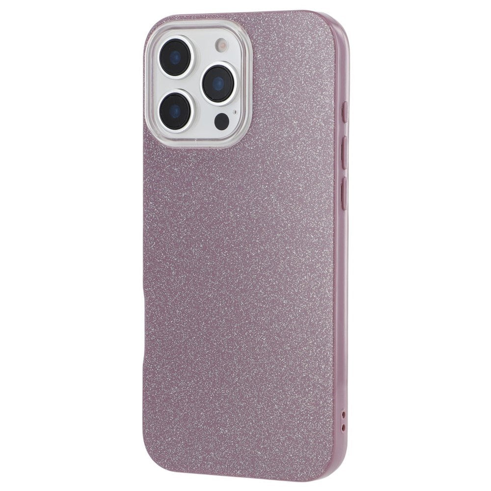 EIDERWOOD IPhone 16 Pro Fleksibelt Plast Deksel med Glitter - Lilla