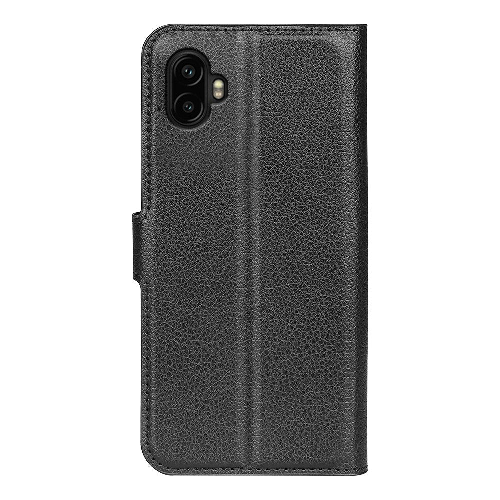 EIDERWOOD Samsung Galaxy Xcover 7 Pro Kunstskinn Flip Deksel m. Kortholder & Ståfunksjon - Svart