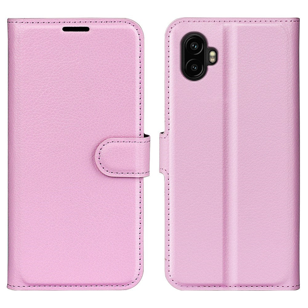 EIDERWOOD Samsung Galaxy Xcover 7 Pro Kunstskinn Flip Deksel m. Kortholder & Ståfunksjon - Rosa