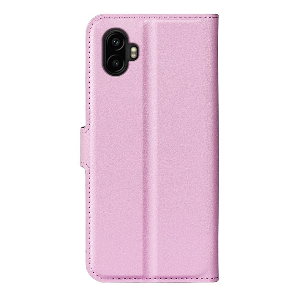 EIDERWOOD Samsung Galaxy Xcover 7 Pro Kunstskinn Flip Deksel m. Kortholder & Ståfunksjon - Rosa