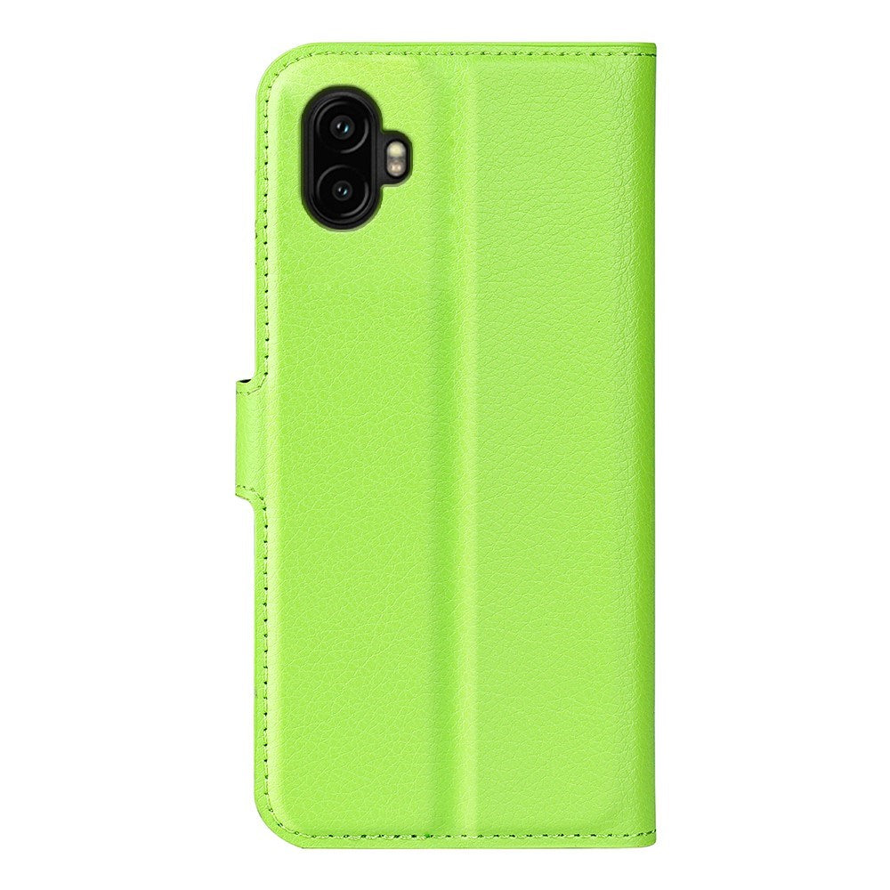 EIDERWOOD Samsung Galaxy Xcover 7 Pro Kunstskinn Flip Deksel m. Kortholder & Ståfunksjon - Grønn
