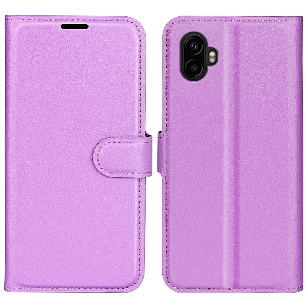 EIDERWOOD Samsung Galaxy Xcover 7 Pro Kunstskinn Flip Deksel m. Kortholder & Ståfunksjon - Lilla