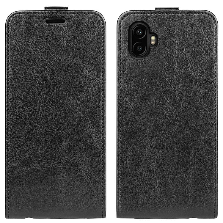 EIDERWOOD Samsung Galaxy Xcover 7 Pro Vertikalt Kunstskinn Deksel m. Lommebok - Svart