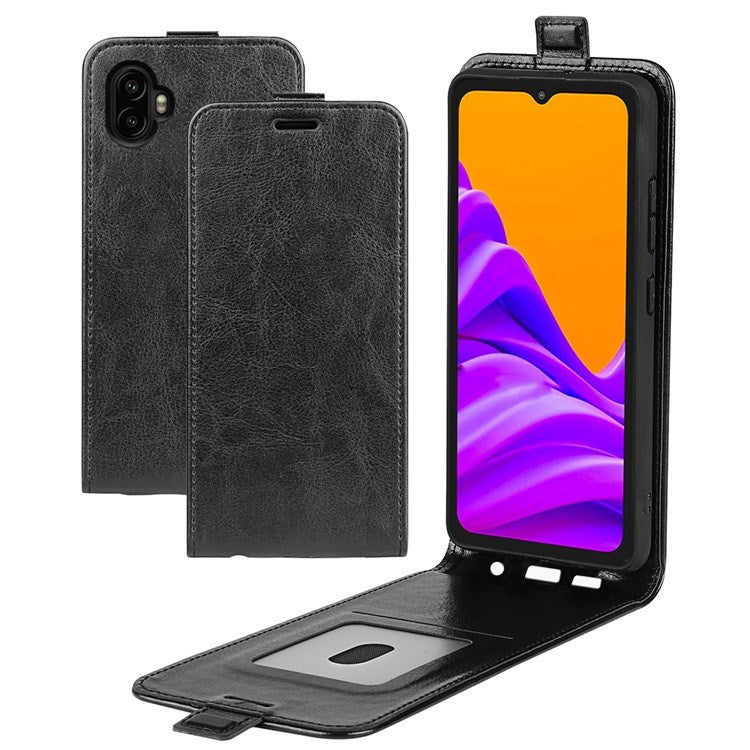 EIDERWOOD Samsung Galaxy Xcover 7 Pro Vertikalt Kunstskinn Deksel m. Lommebok - Svart