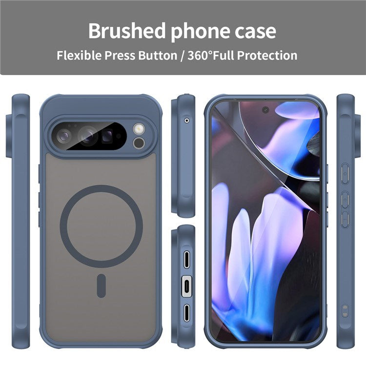 EIDERWOOD Google Pixel 10 Pro XL Hybrid Plast Deksel - MagSafe Kompatibel - Blå