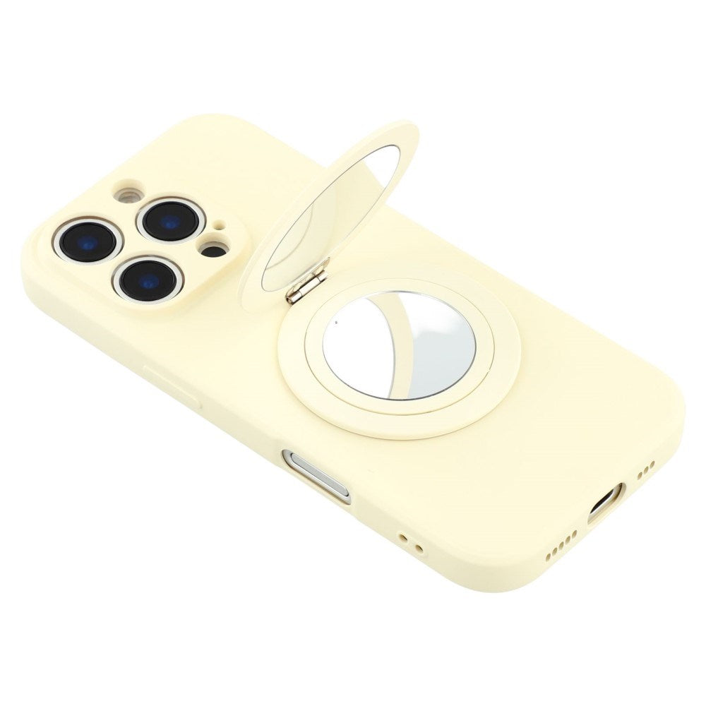 EIDERWOOD iPhone 16 Pro Hybrid Deksel inkl. Støtte med Speil - Hvit