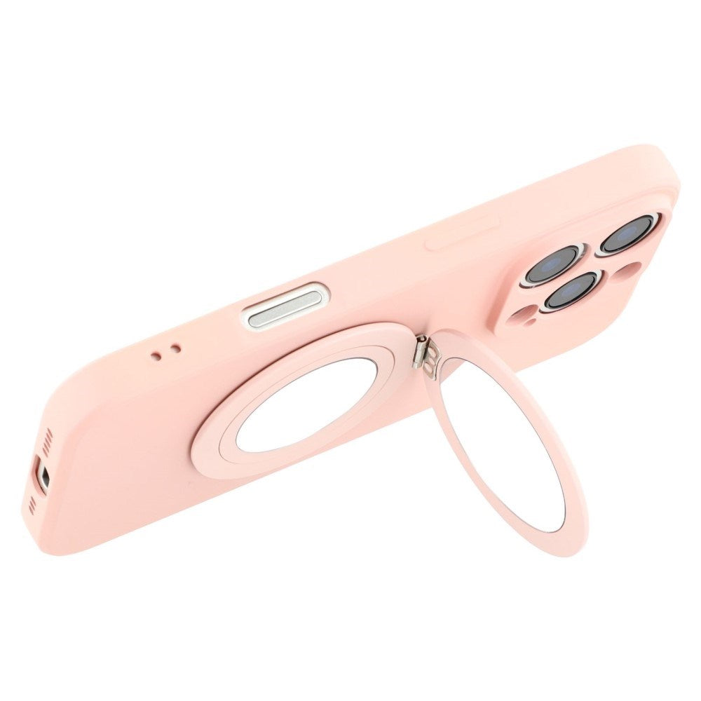 EIDERWOOD iPhone 16 Pro Hybrid Deksel inkl. Støtte med Speil - Rosa