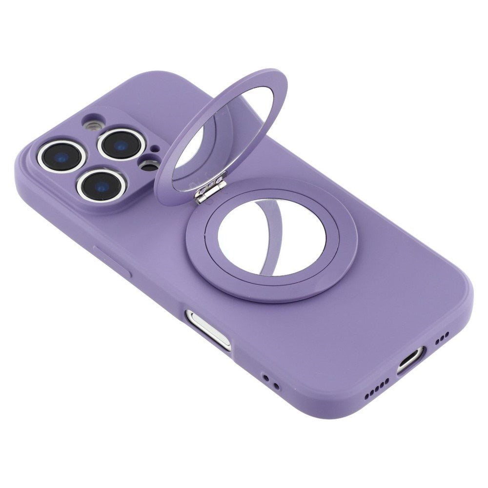 EIDERWOOD iPhone 16 Pro Hybrid Deksel inkl. Støtte med Speil - Lilla