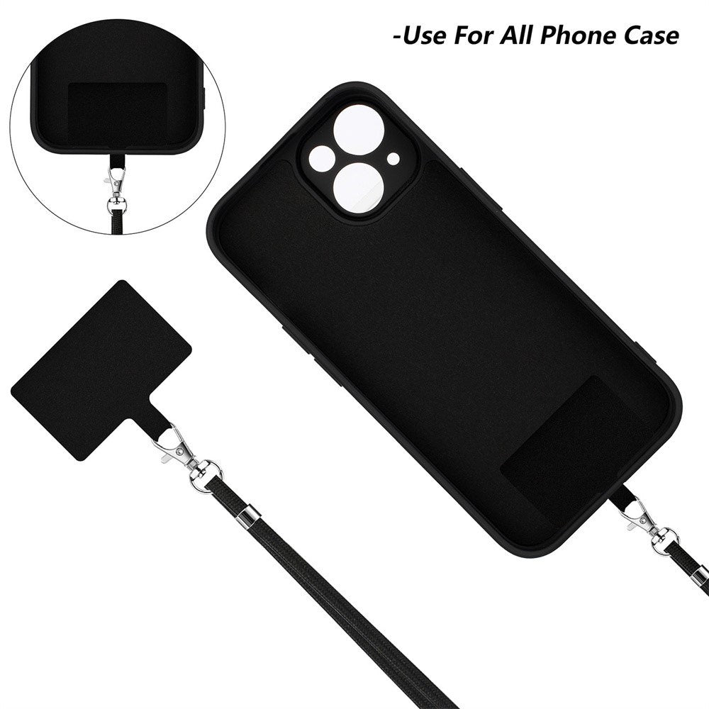 iPhone 17e / 16e Sett med Fleksibelt Plast Deksel - Skjermbeskytter - Stropp - Hvit