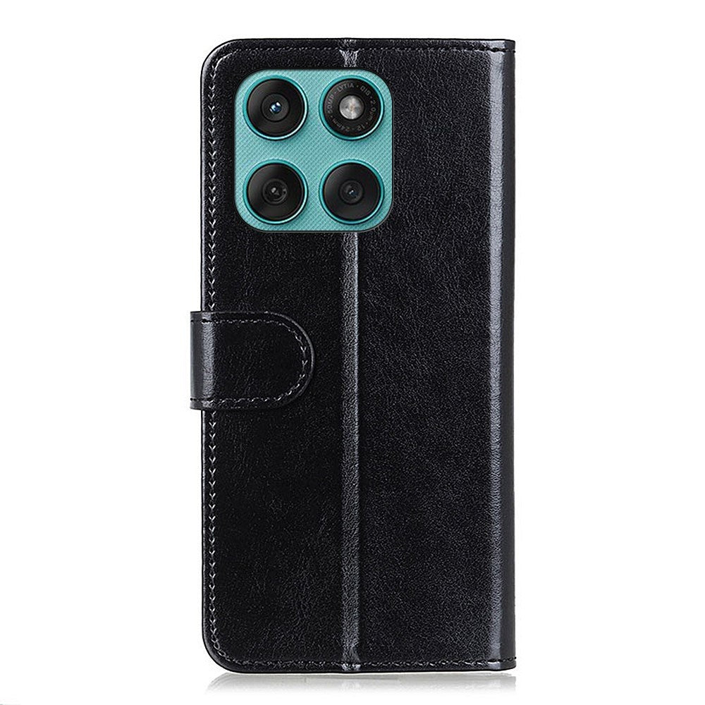 EIDERWOOD Motorola Edge 60 Fusion Kunstskinn Flip Deksel m. Kortholder & Ståfunksjon - Svart