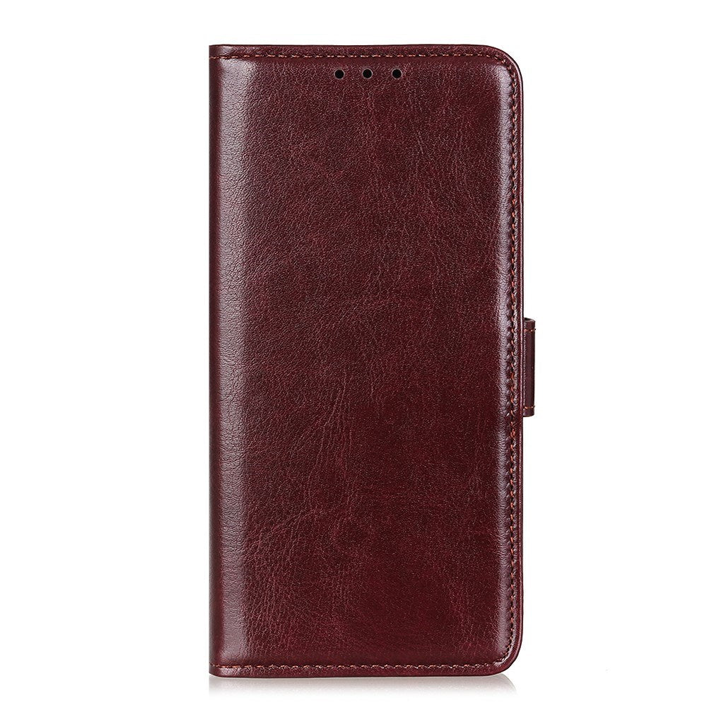 EIDERWOOD Motorola Edge 60 Fusion Kunstskinn Flip Deksel m. Kortholder & Ståfunksjon - Brun