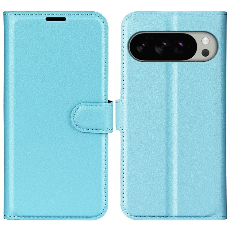 EIDERWOOD Google Pixel 10 Pro XL Kunstskinn Flip Deksel m. Kortholder & Ståfunksjon - Blå