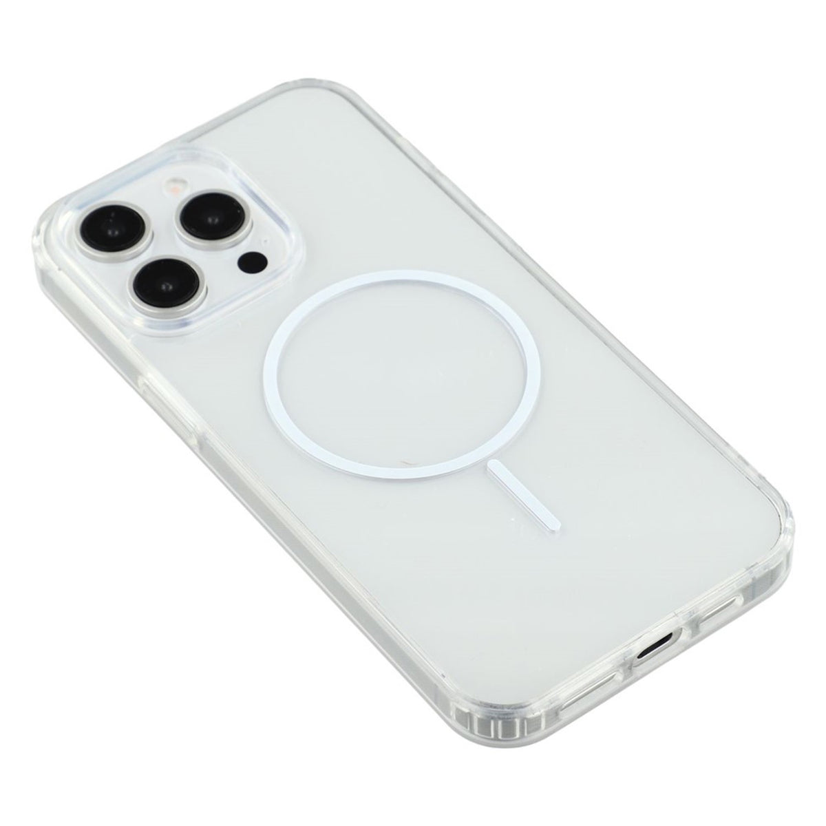 iPhone 15 Pro Max EIDERWOOD Hybrid Plast Deksel - MagSafe Kompatibel - Gjennomsiktig / Hvit