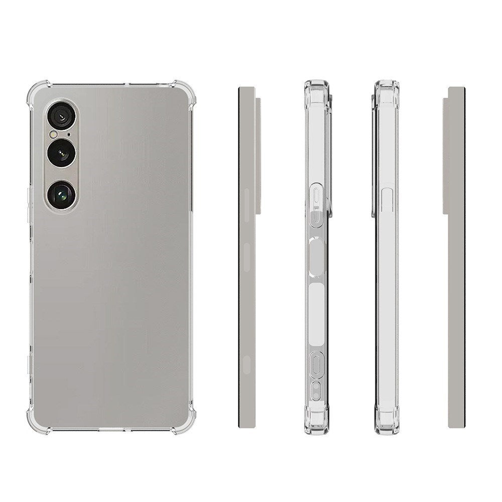 EIDERWOOD Sony Xperia 1 VII 2-i-1 Fleksibelt Plast Deksel m. Herdet Skjermbeskyttelsesglass - Gjennomsiktig