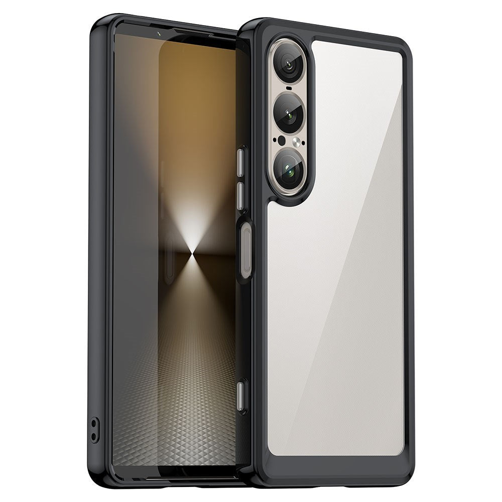 EIDERWOOD Sony Xperia 1 VII Hybrid Plast Deksel - Gjennomsiktig / Svart