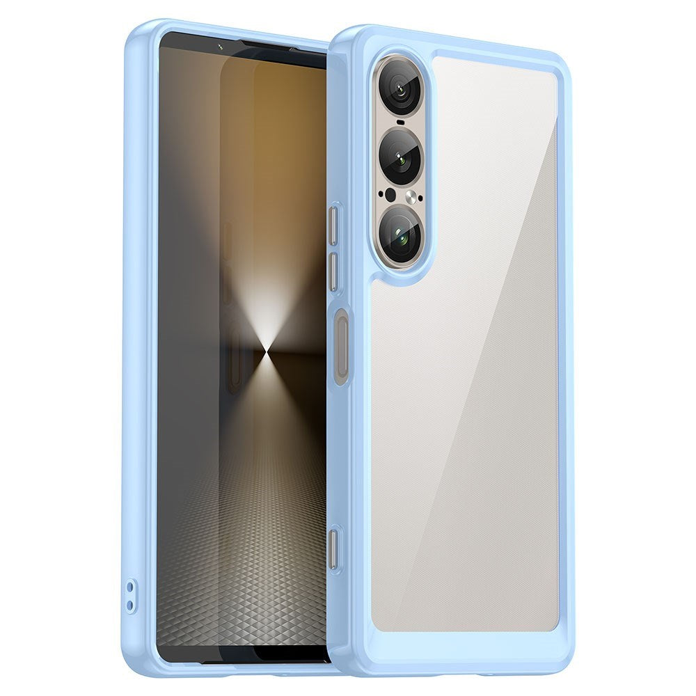 EIDERWOOD Sony Xperia 1 VII Hybrid Plast Deksel - Gjennomsiktig / Blå